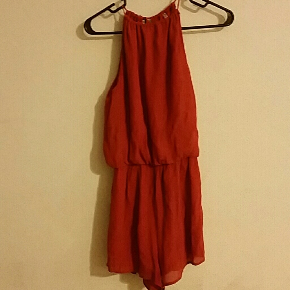 Super Cute burnt orange romper